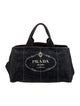 Prada Canvas Grommet Canapa Large