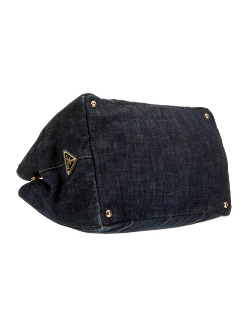 Prada Canvas Grommet Canapa Large