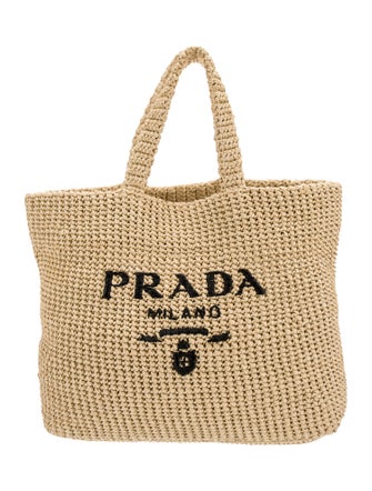 Prada Enameled Metal Triangle Tote
