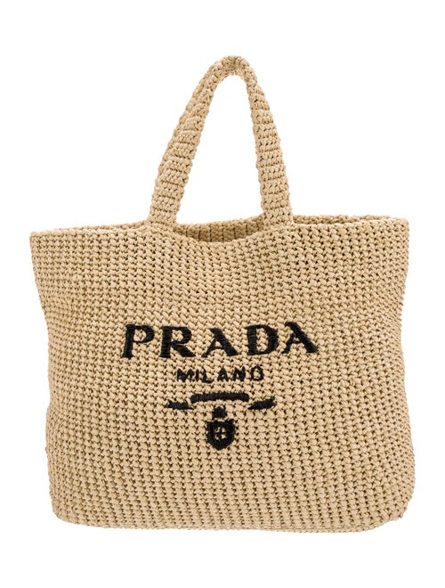 Prada Enameled Metal Triangle Tote