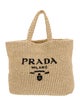 Prada Enameled Metal Triangle Tote