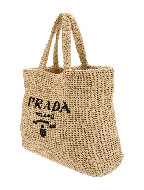 Prada Enameled Metal Triangle Tote