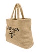 Prada Enameled Metal Triangle Tote