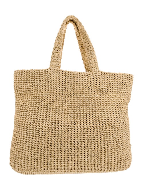 Prada Enameled Metal Triangle Tote