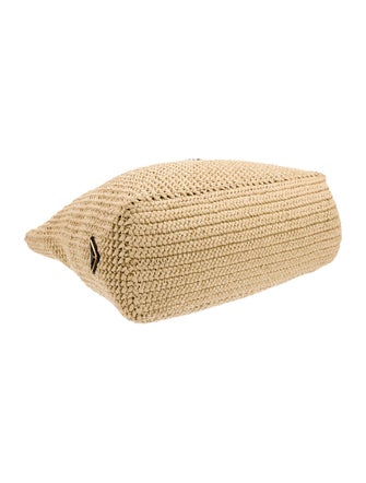 Prada Enameled Metal Triangle Tote