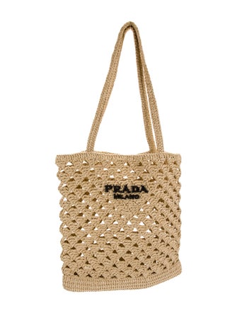 Prada Raffia Grass Bucket Bag