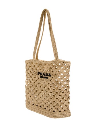 Prada Raffia Grass Bucket Bag