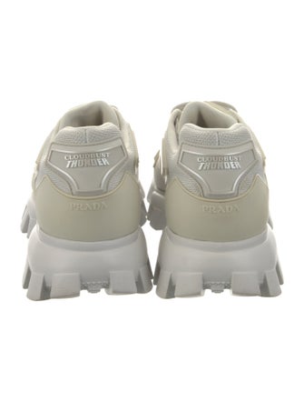 Prada Mesh Printed Athletic Sneakers