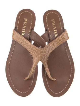 Prada Leather Slides