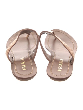 Prada Leather Slides