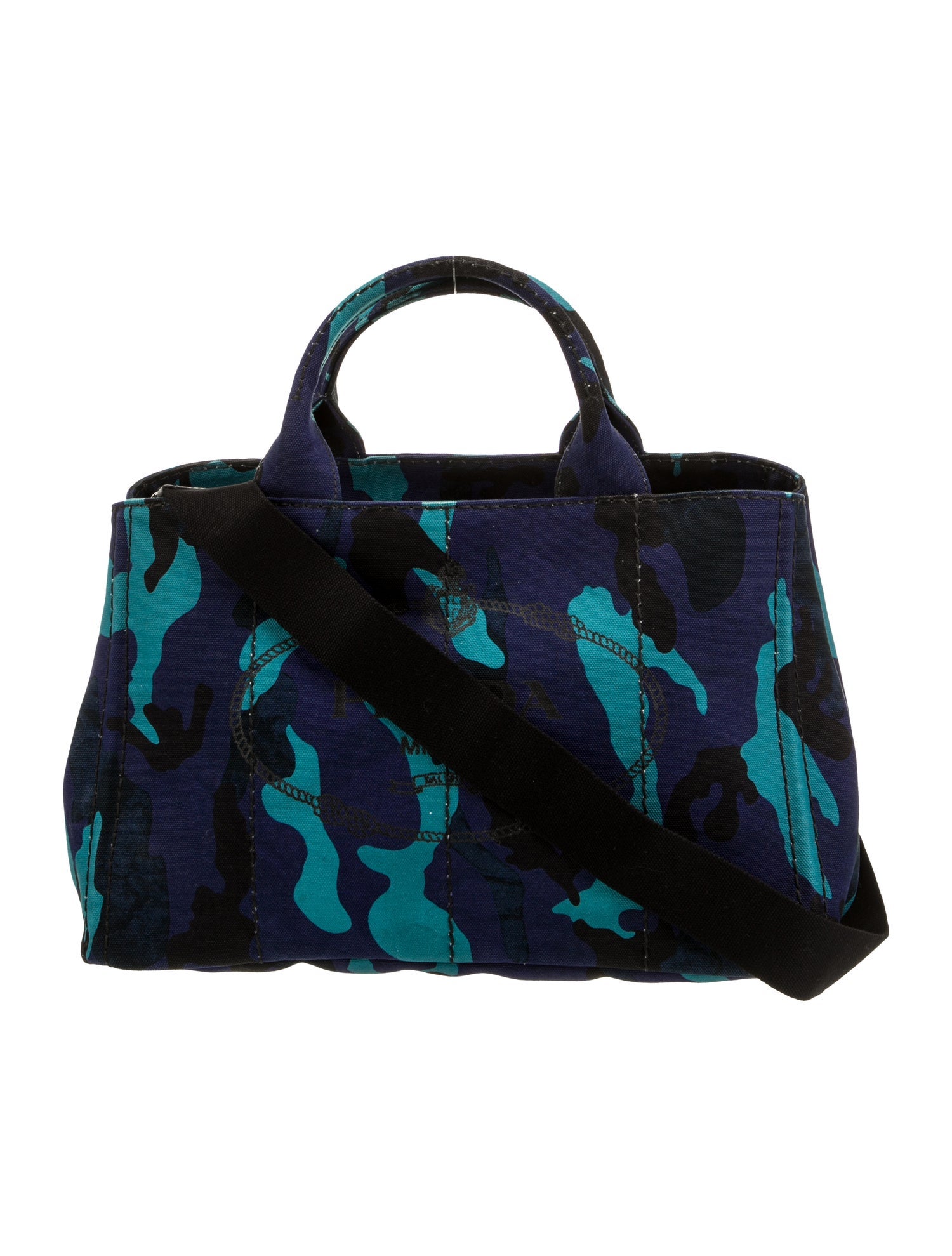 Prada Canvas Top Handle Bag