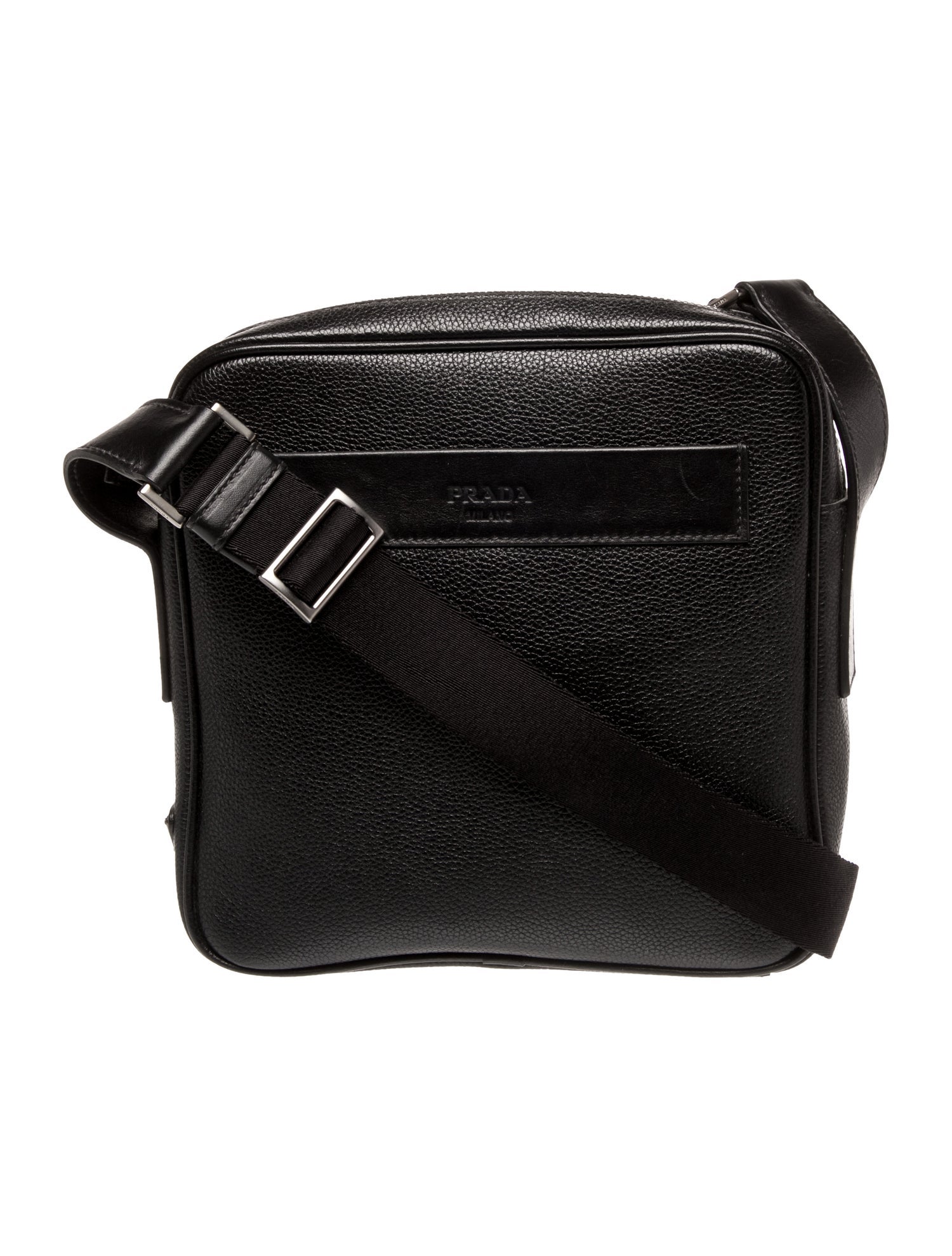 Prada Leather Messenger Bag