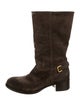 Prada Suede Moto Boots