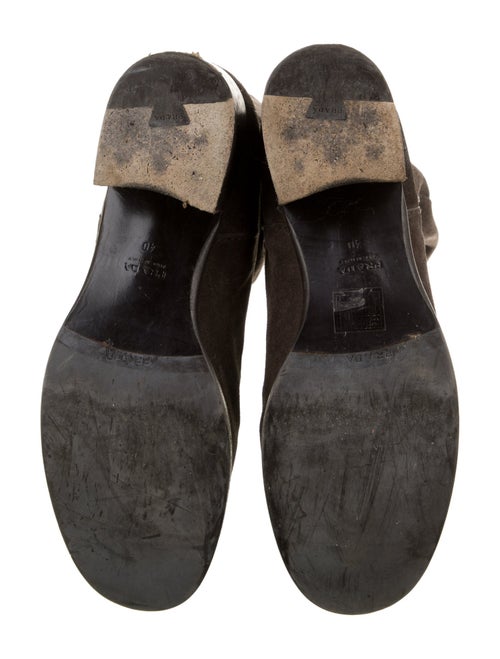 Prada Suede Moto Boots