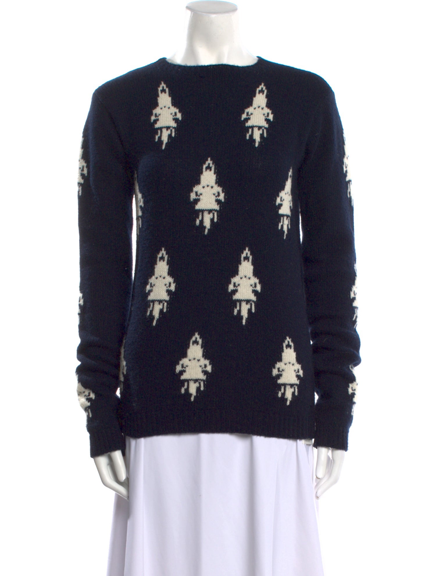 Prada 2016 Intarsia Rockets Sweater