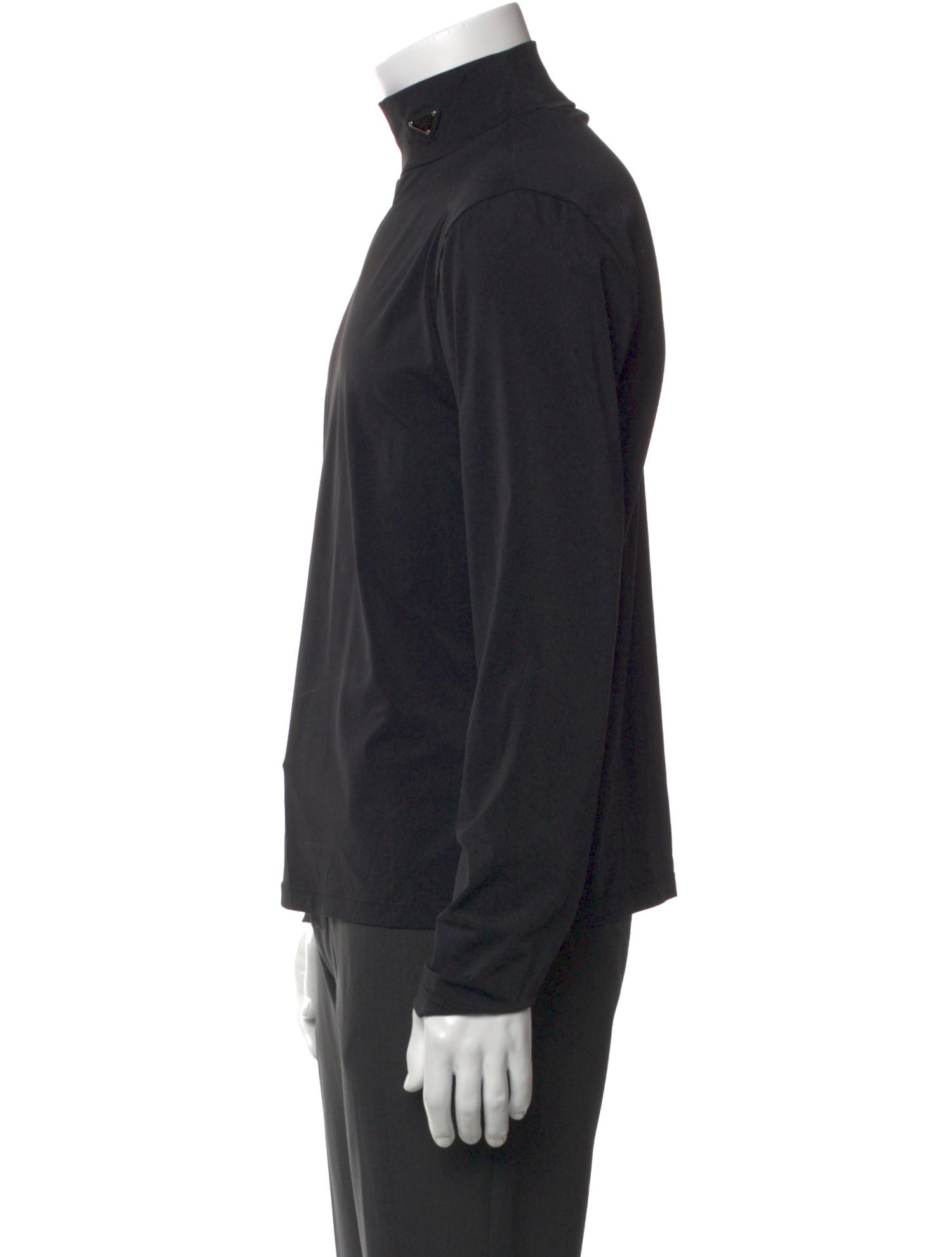 Prada 2022 Enameled Metal Triangle T-Shirt