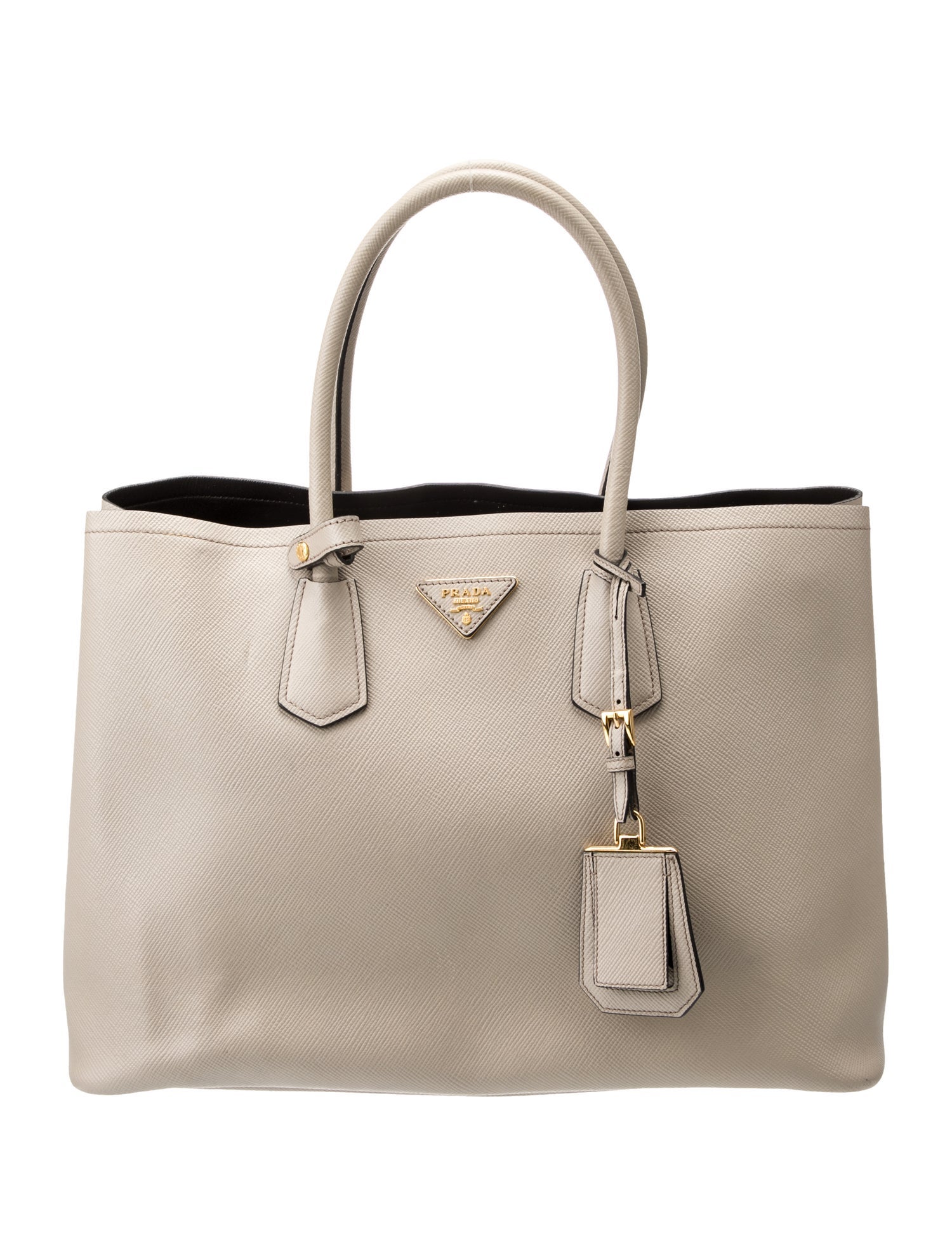 Prada Saffiano Leather Double Bag Large