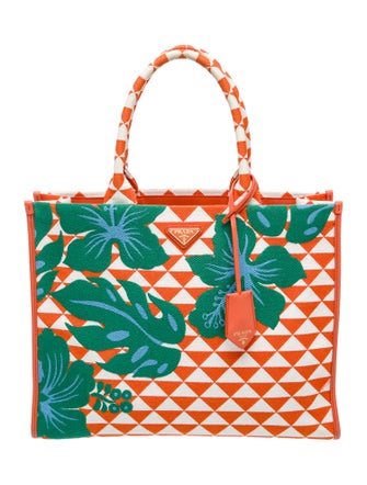 Prada Enameled Metal Triangle Symbole Large