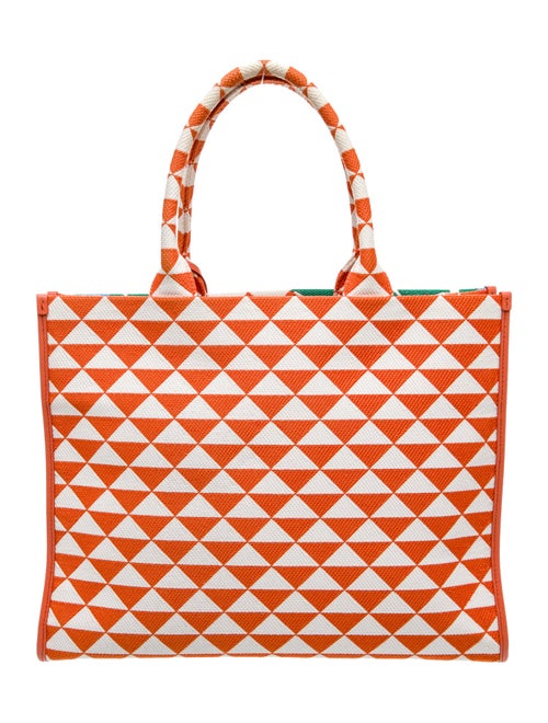 Prada Enameled Metal Triangle Symbole Large