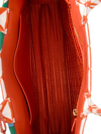 Prada Enameled Metal Triangle Symbole Large