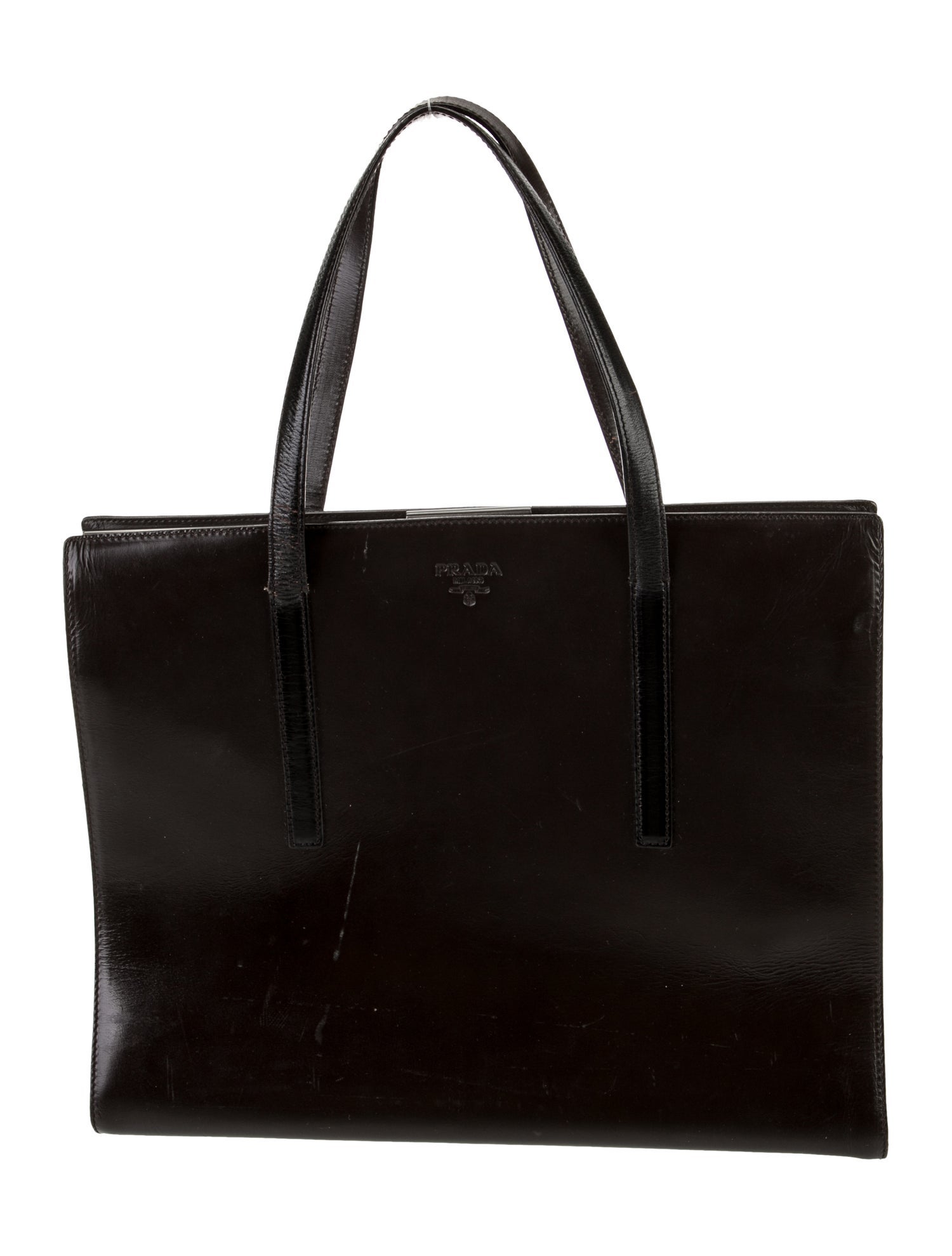 Prada Soft Calf Leather Tote Vintage