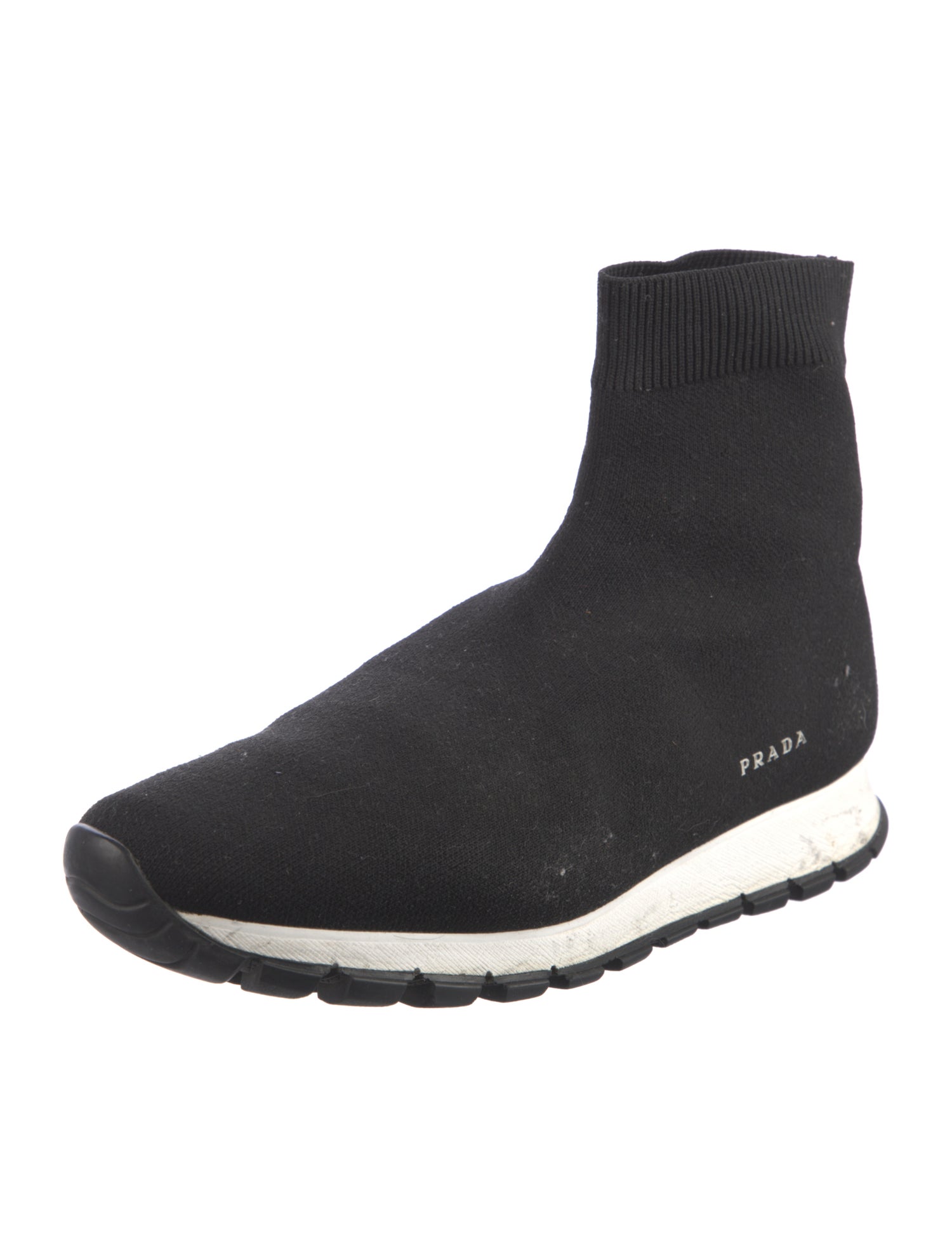 Prada Colorblock Pattern Sock Boots