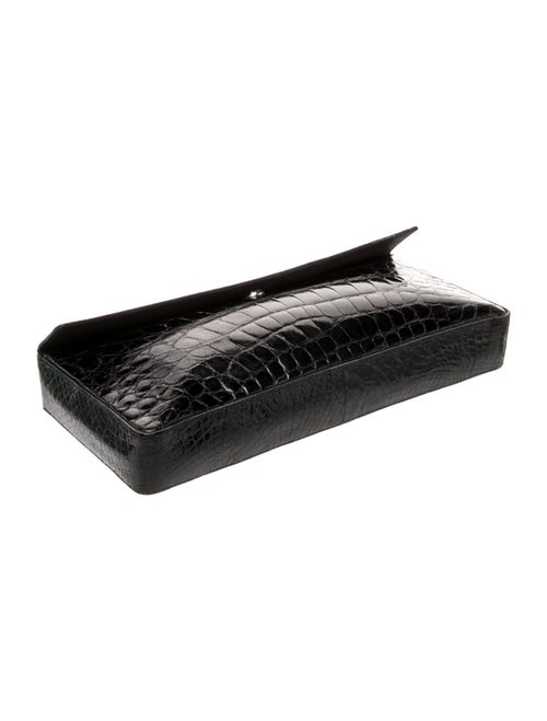 Prada Enameled Metal Triangle Clutch