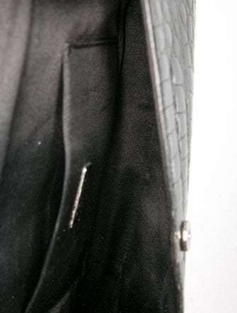 Prada Enameled Metal Triangle Clutch