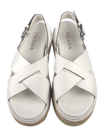 Prada Leather Espadrilles