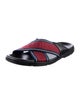 Prada Striped Slides