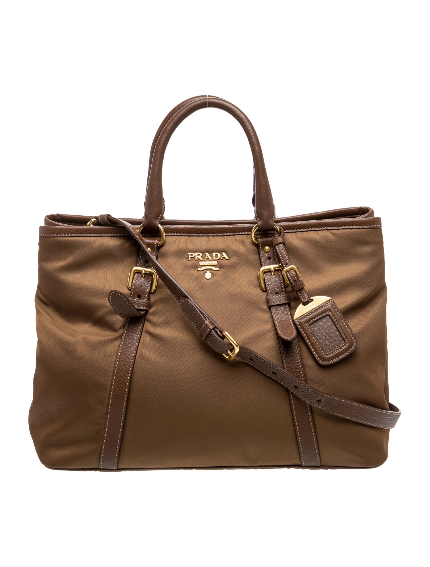 Prada Tessuto Nylon Cointo tessuto Nylon and Vitello Daino Leather