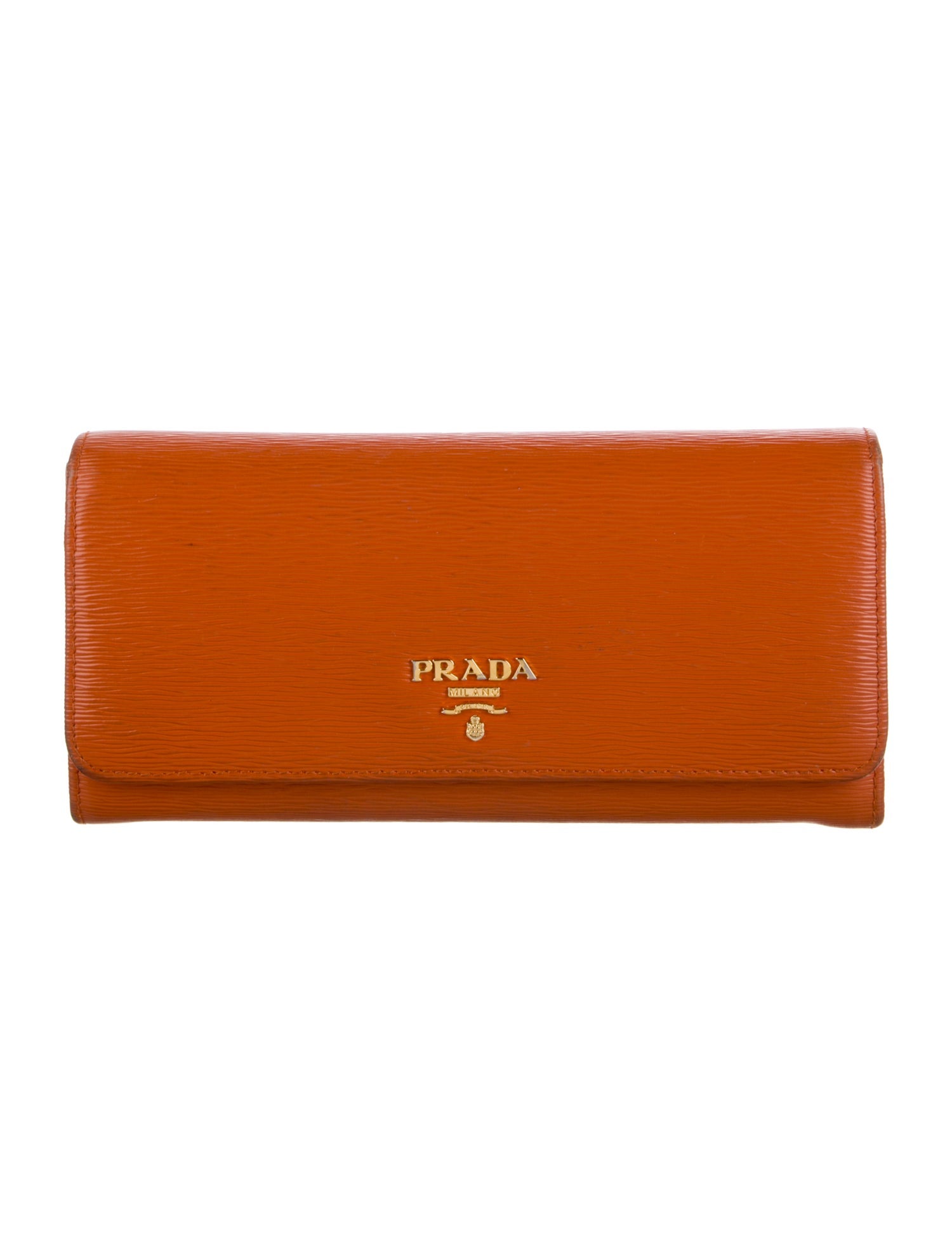 Prada Vitello Move Leather Continental Wallet