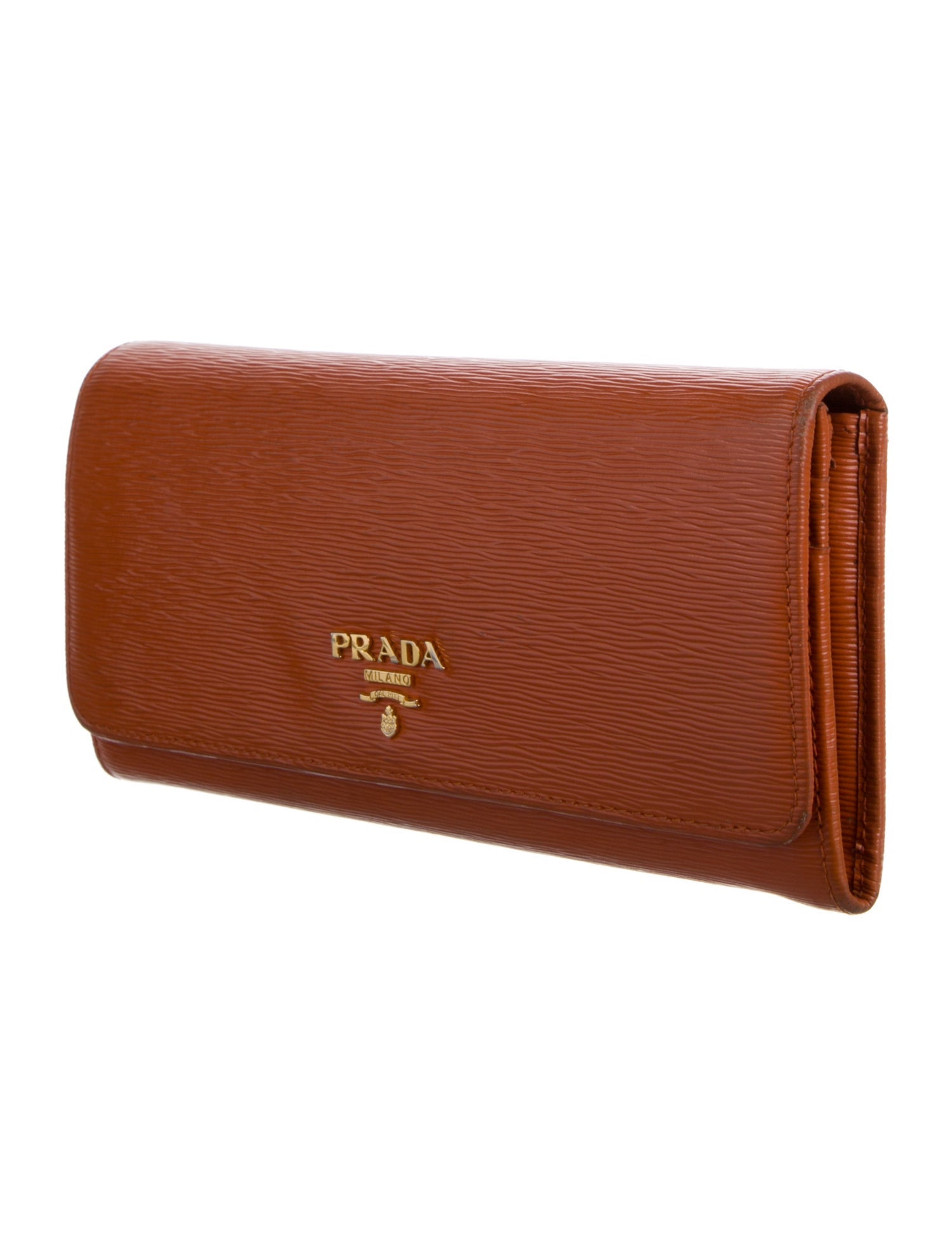 Prada Vitello Move Leather Continental Wallet