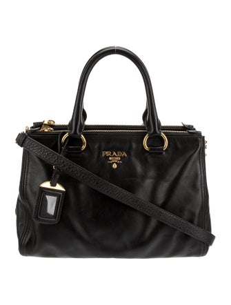Prada Soft Calf Leather Top Handle Bag Medium