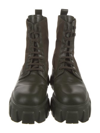 Prada Leather Lace-Up Boots