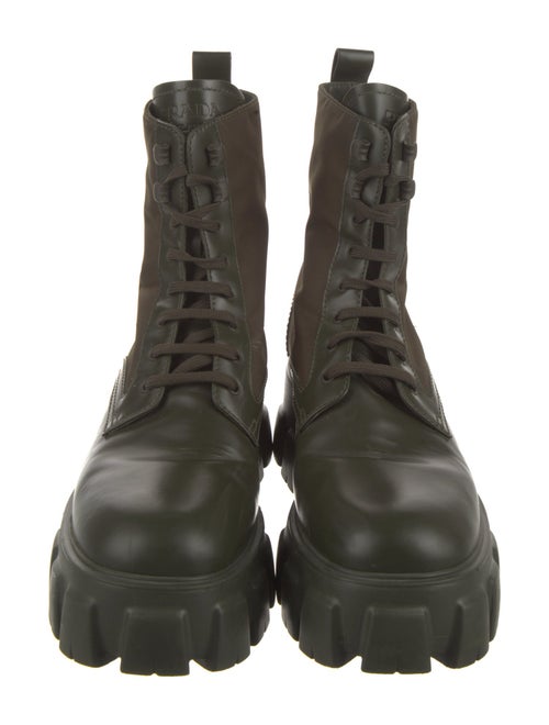 Prada Leather Lace-Up Boots