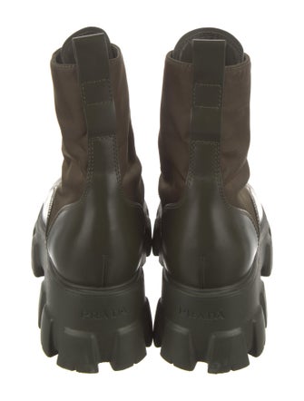 Prada Leather Lace-Up Boots