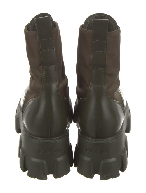 Prada Leather Lace-Up Boots