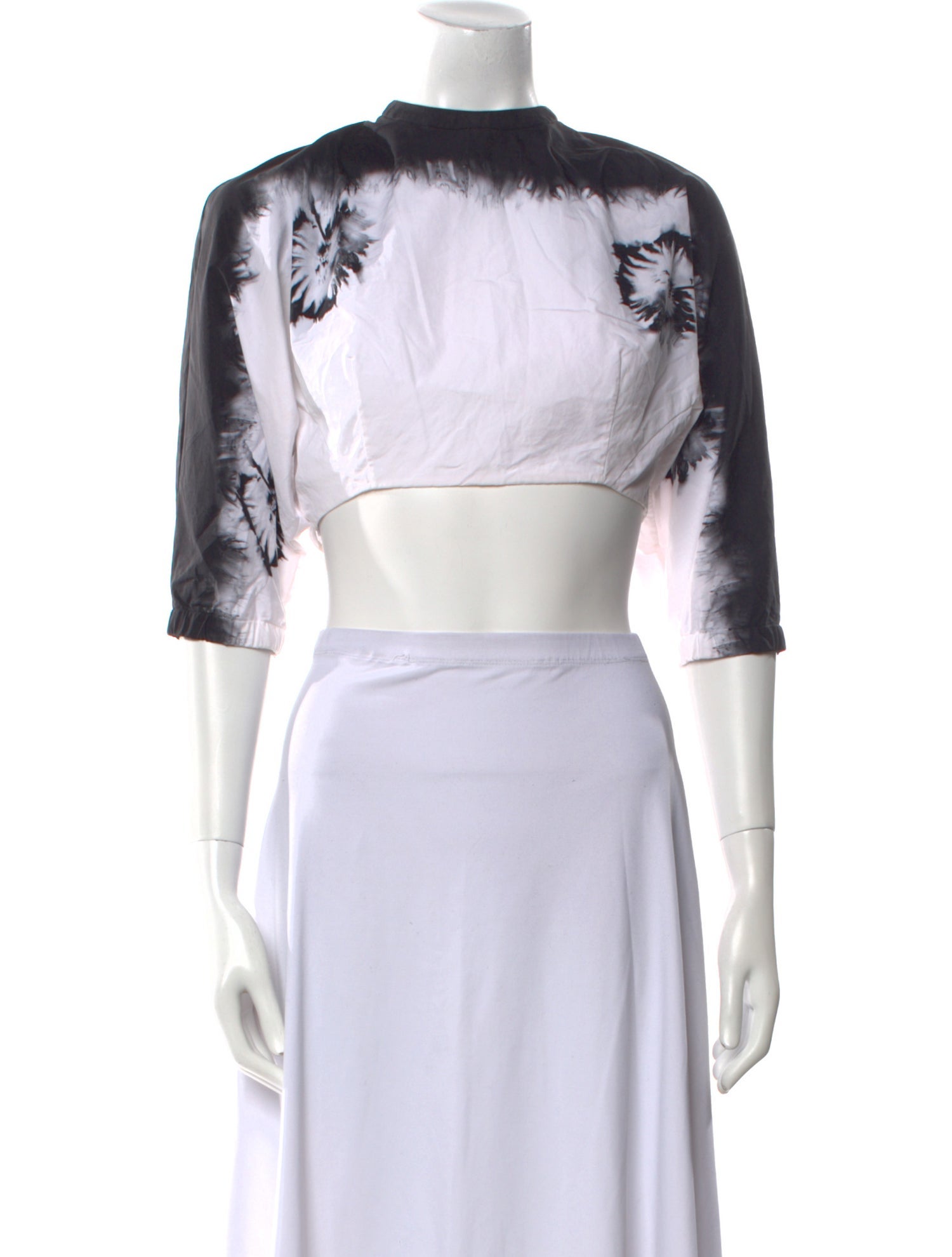 Prada 2021 Tie-Dye Print Crop Top