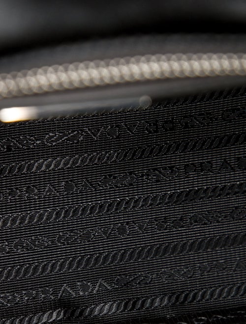 Prada Enameled Metal Triangle Shoulder Bag