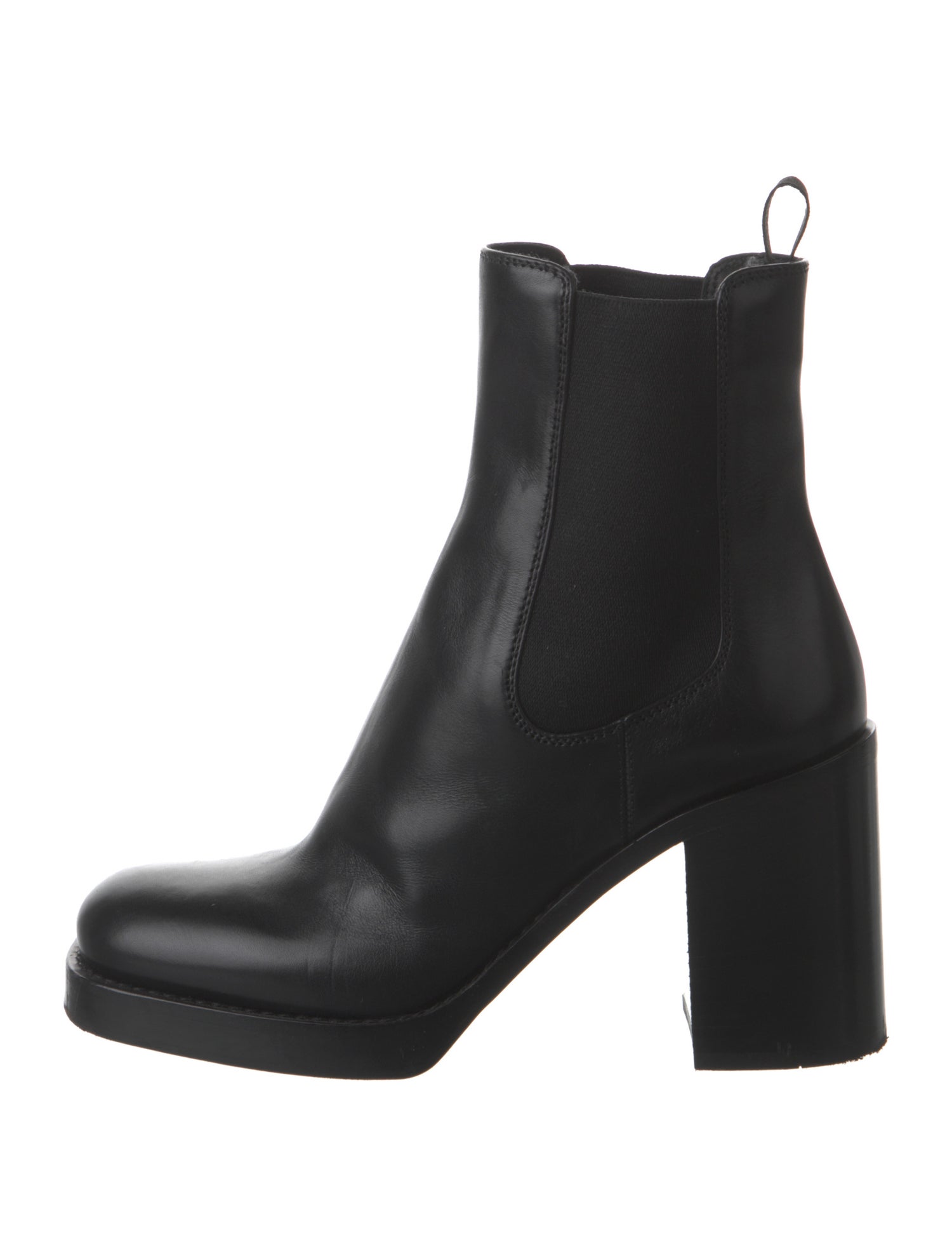 Prada Leather Chelsea Boots