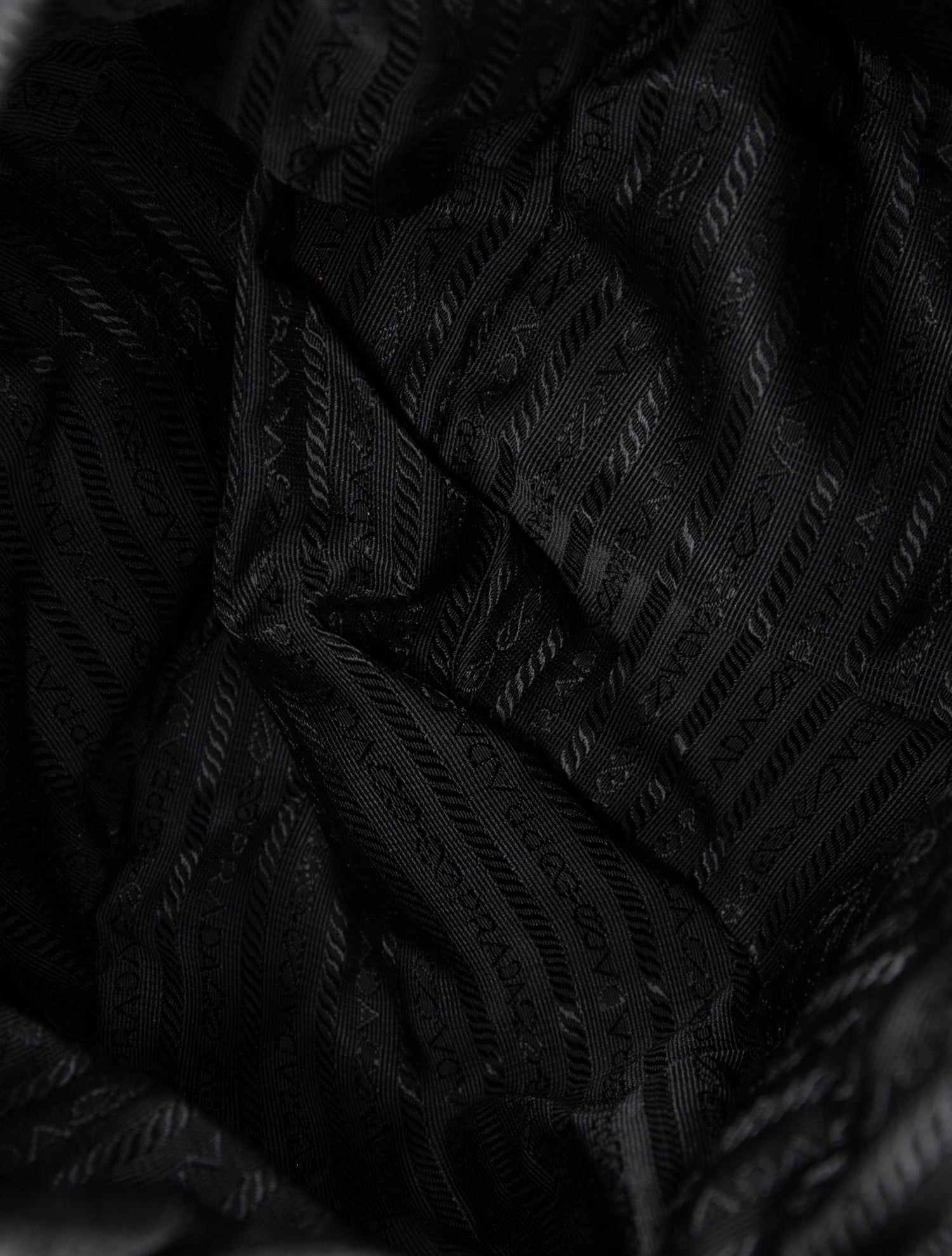 Prada Enameled Metal Triangle Messenger Bag