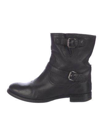 Prada Leather Moto Boots