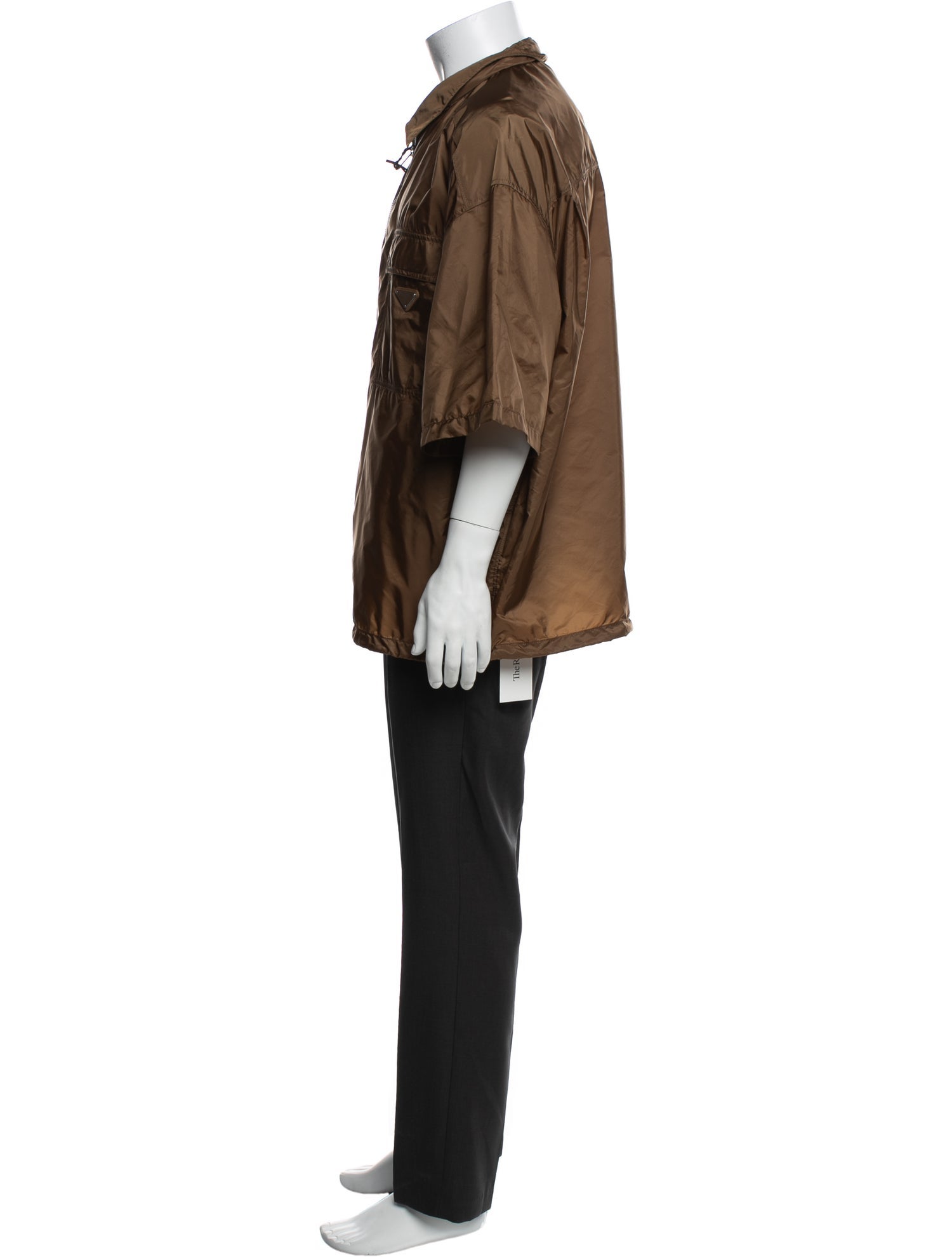 Prada 2025 Enameled Metal Triangle Shirt w/ Tags