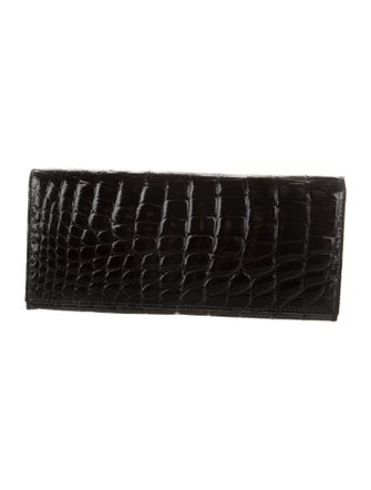 Prada Crocodile Continental Wallet