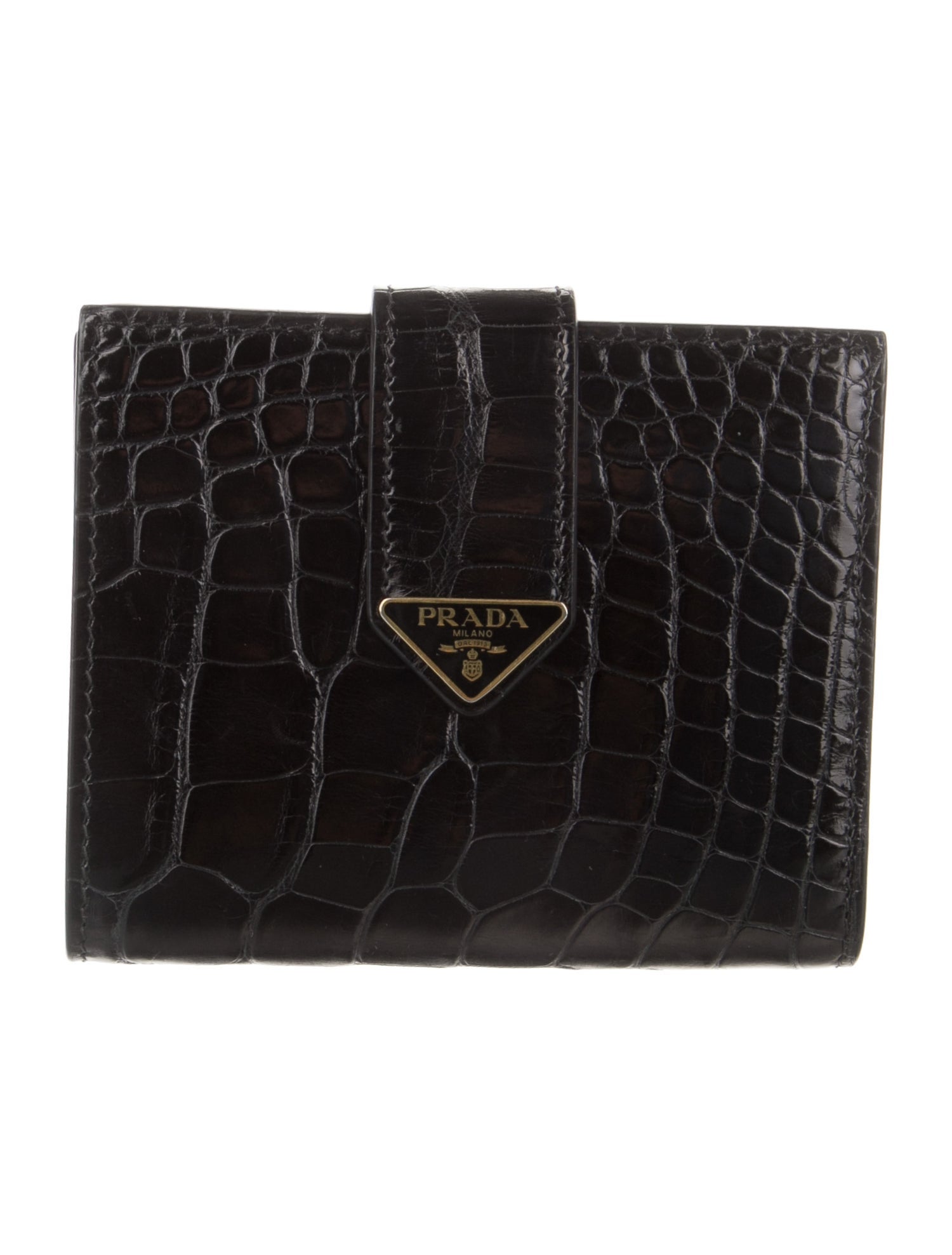 Prada Crocodile French Purse