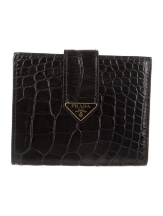 Prada Crocodile French Purse