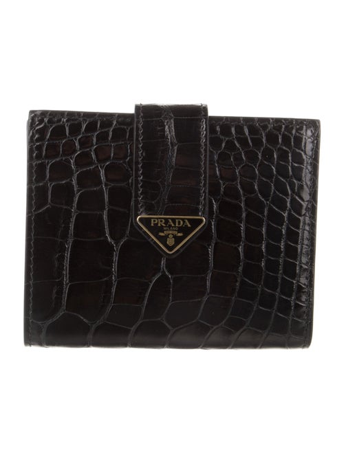Prada Crocodile French Purse