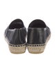 Prada Enameled Metal Triangle Mesh Espadrilles