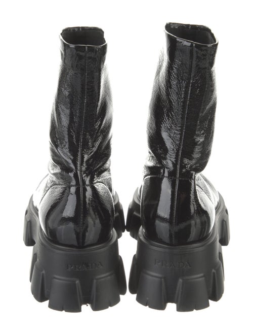 Prada Patent Leather Combat Boots